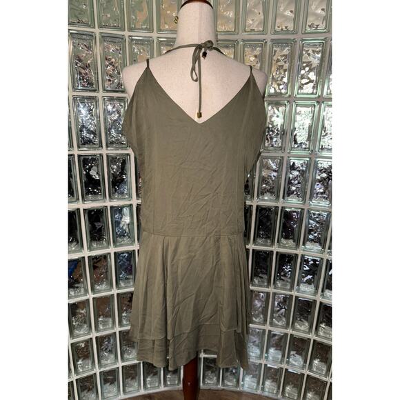 Anthropologie Hunter Bell New York Tencel Ruffle Taleri dress - size Large - OF - Picture 5 of 12